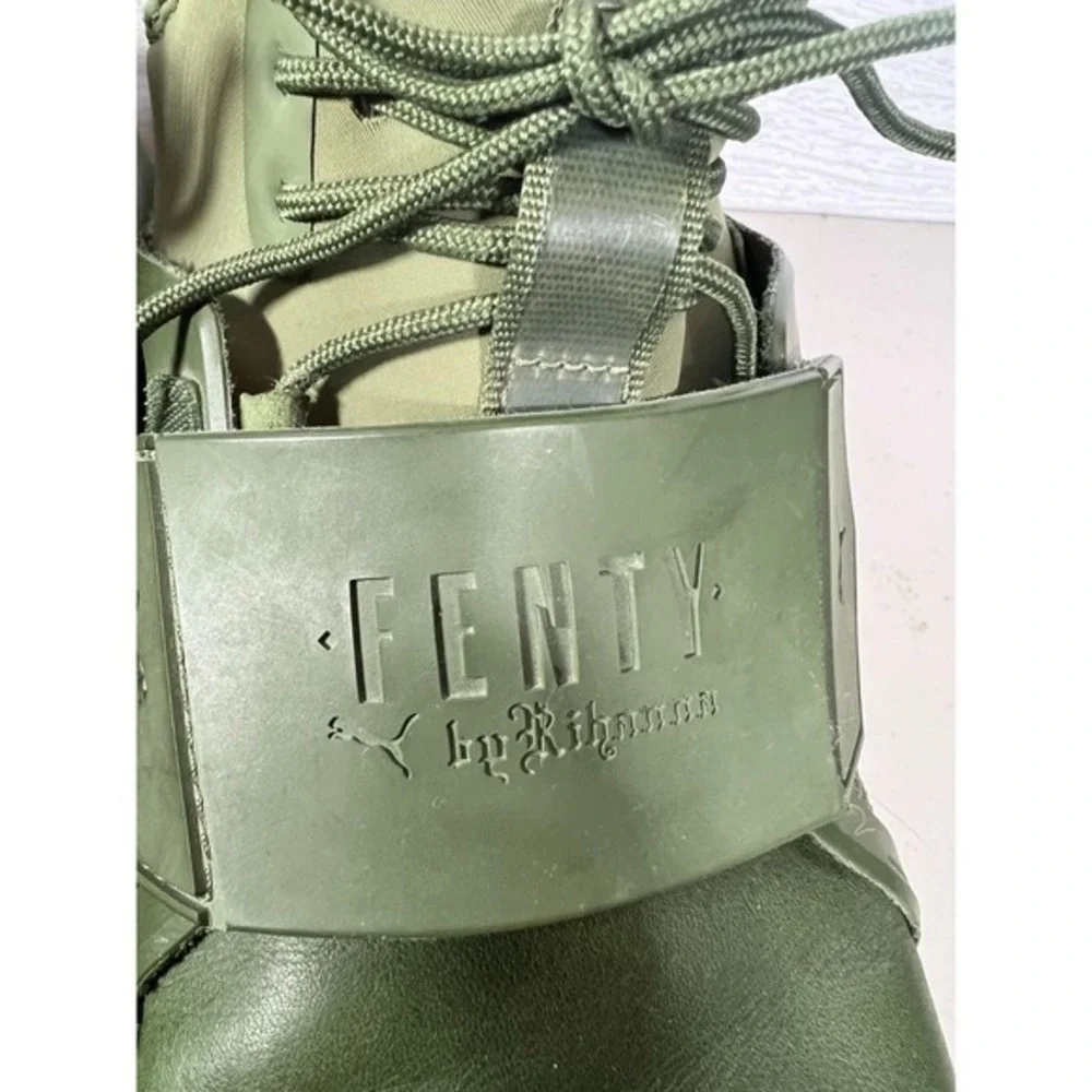 Fenty by Rihanna Puma Womens X Trainer Green Running Shoes Sneakers Size 7.5